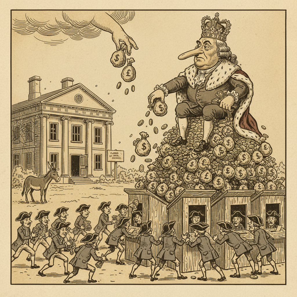 The Crown's Exchequer Funds Provincial Elections, Skipping Assemblies Entirely