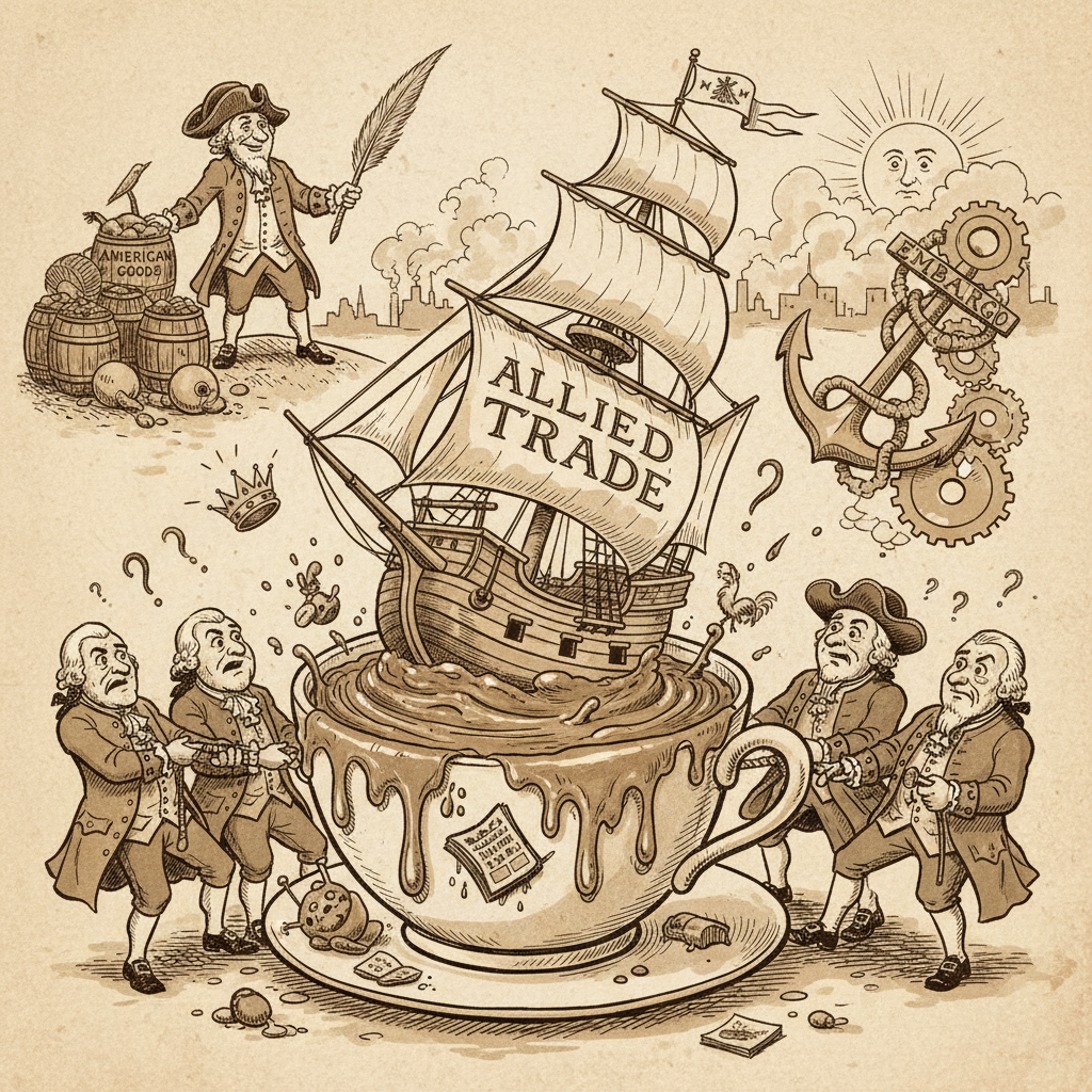 When Vital Commerce Halts: America's Allies Face a Familiar Eighteenth-Century Impasse