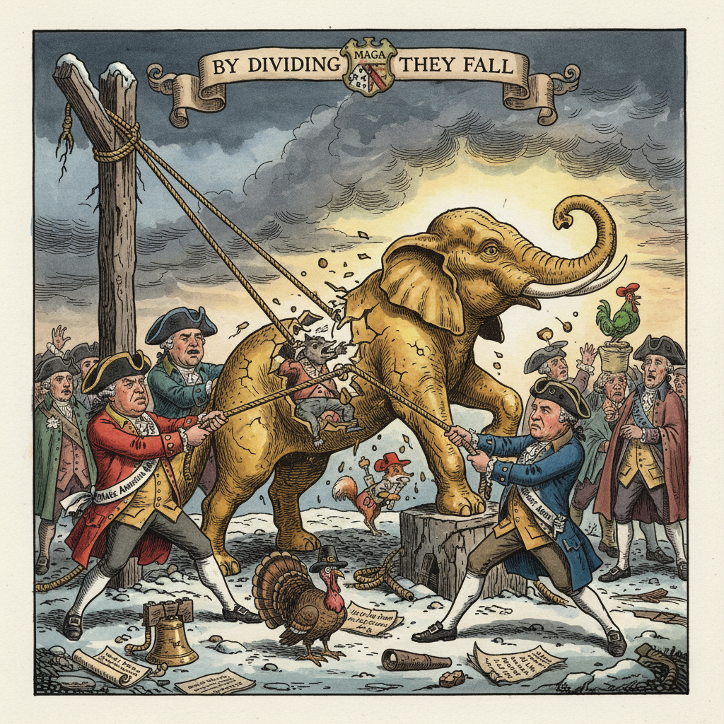 By Dividing They Fall: MAGA's Factionalism Revisits a Founding Fear