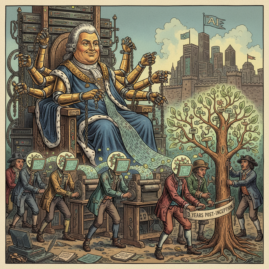 The Digital Chattel: How AI's Third Anniversary Echoes the Grievances of a New Colonial Economy