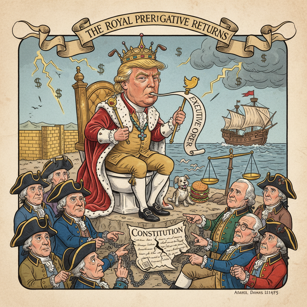 The Royal Prerogative Returns: How Trump's Rule by Whim Echoes Colonial Grievances